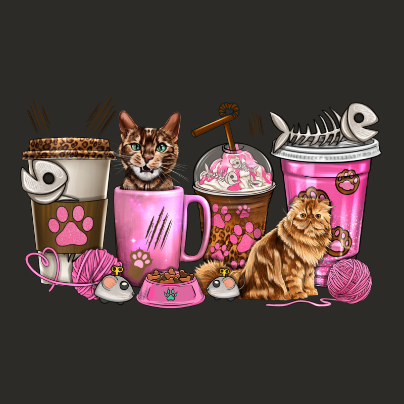 Cat Coffee Cups Heavy Core Tee by texasbilliewilder | Teevron