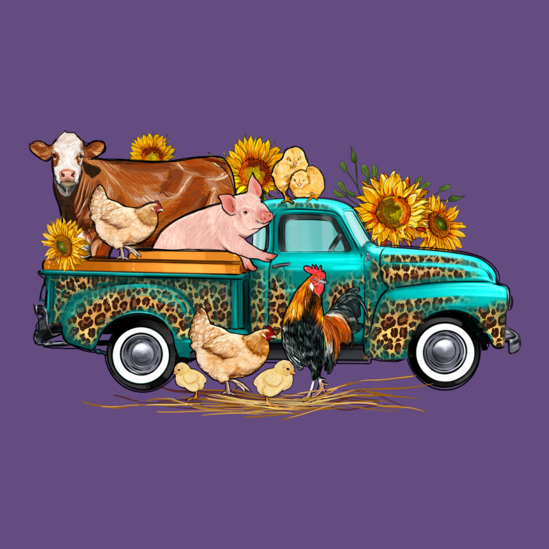 Western Farm Truck Farm Animals Vintage Hoodie by FaDigitalArtStudio | Teevron
