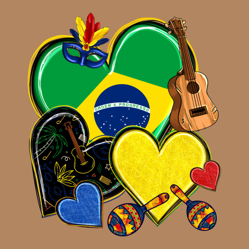 Brazil Hearts Long Sleeve Tee by NancyCooperArtShop | Teevron