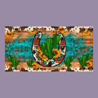 Cactus Sunflower Horseshoe License Plate Classic Tee | Teevron