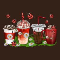 Coffee Cups Lady Bug With Daisies Heavy Core Tee | Teevron