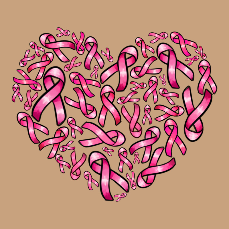 Breast Cancer Ribbon Heart Vintage Tee by AdoDesignShop | Teevron