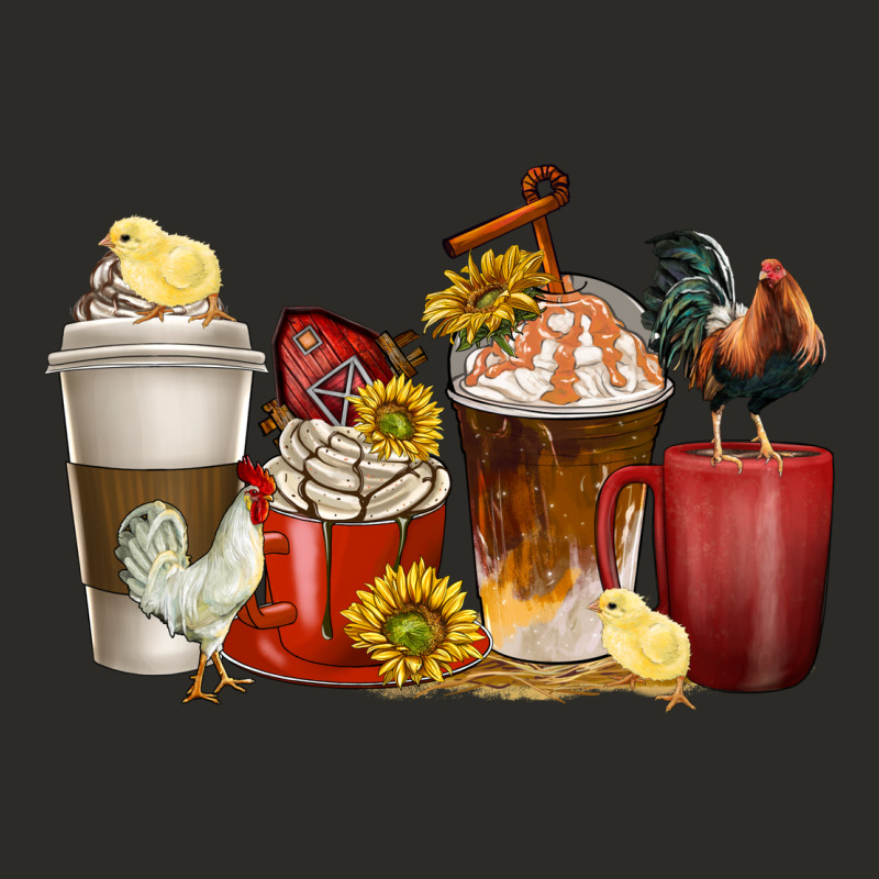 Coffee Cups Rooster Heavy Core Tee by texasbilliewilder | Teevron