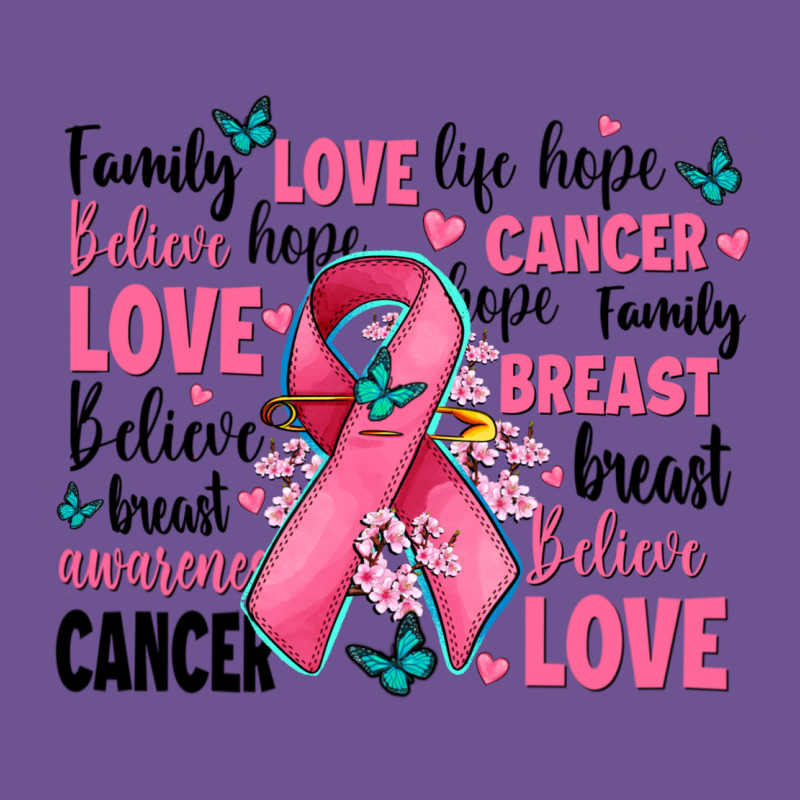 Breast Cancer Ribbons With Cancer Words Vintage Tee by AdoDesignShop | Teevron