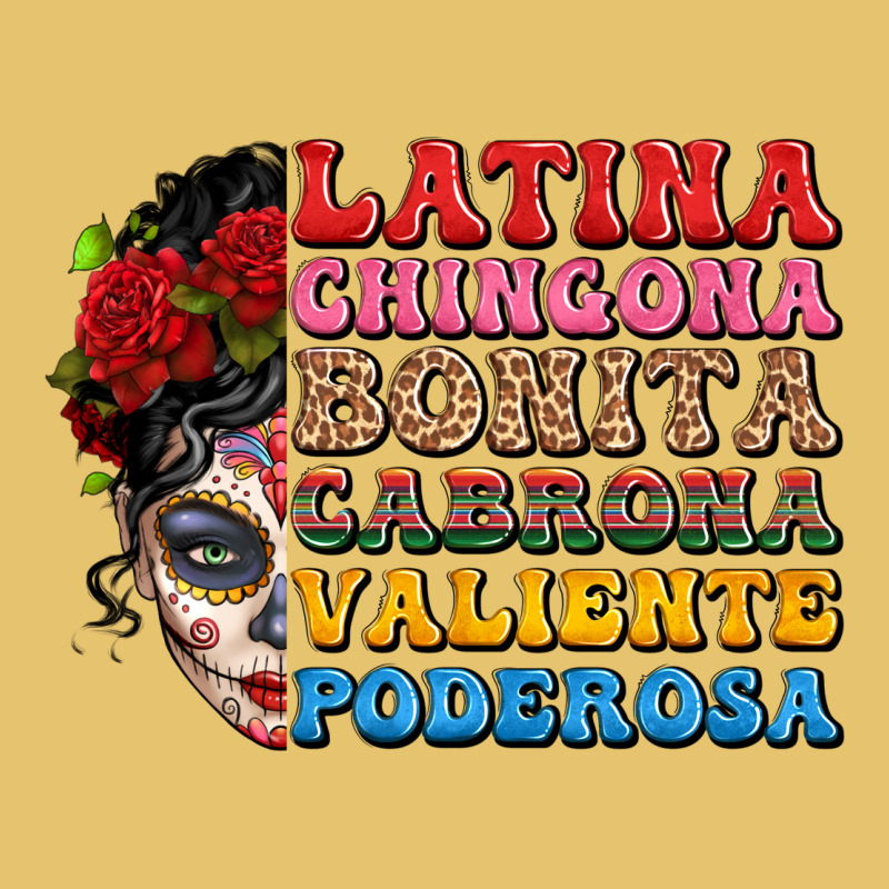 Mexican Sugar Skull Latina Chingona Bonita Premium Sweatshirt by LillyAllenDesigns | Teevron