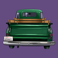 Western Green Truck Back View Vintage Hoodie | Teevron