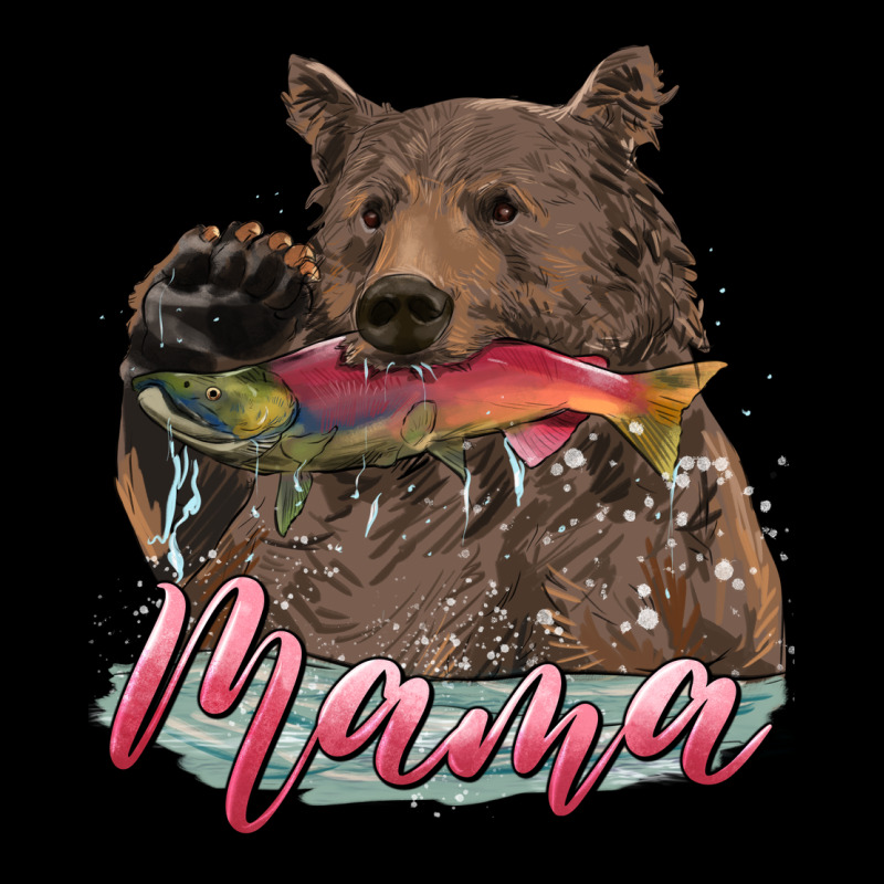 Mother's Day Mama Bear Hunting Fish Premium Tee by RanaPortraitStore | Teevron