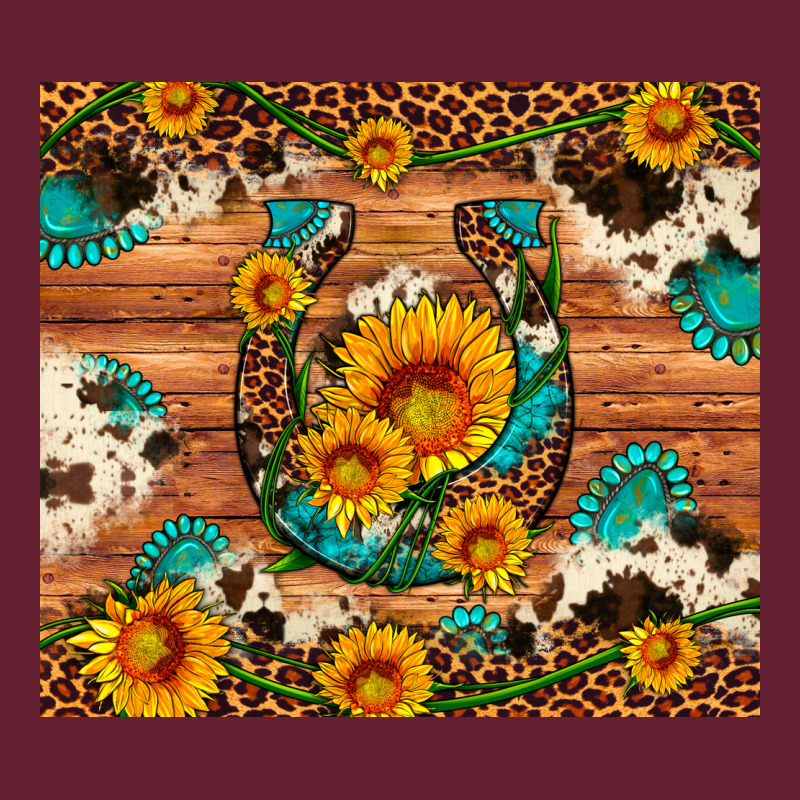 Sunflower Gemstone Leopard Cowhide Horseshoe Classic Tee by Artiststas | Teevron