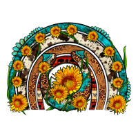 sunflower gemstone leopard cowhide horseshoe rainbow | Teevron