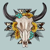Cow Aztec Western Bull Skull Heavy Core Tee | Teevron