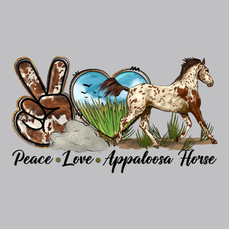 Peace Love Appaloosa Horse Long Sleeve Tee by LillyAllenDesigns | Teevron