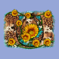 Sunflower Gemstone Leopard Cowhide Horseshoe Background Classic Tee | Teevron