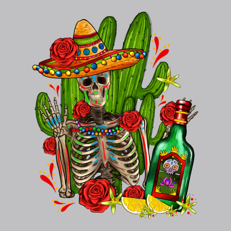 Skeleton With Sombrero And Tequila Classic Tee by AdoDesignShop | Teevron