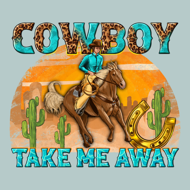 Cowboy Take Me Away Heavy Core Tee by texasbilliewilder | Teevron