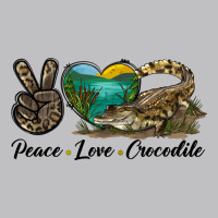 Peace Love Crocodile Long Sleeve Tee | Teevron