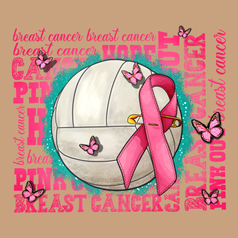 Pink Out Breast Cancer Volleyballs Vintage Tee by AdoDesignShop | Teevron