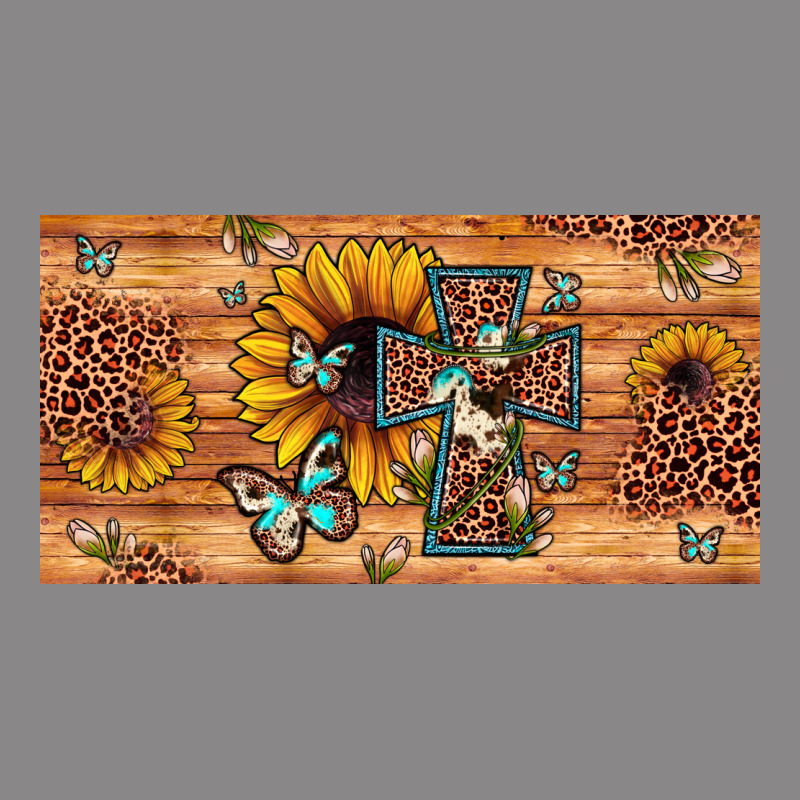 Leopard Cross Butterfly Sunflower Vintage Tee by JahusDesignShop | Teevron