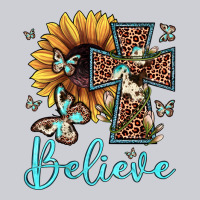 Believe Leopard Cross Sunflower Butterfly Heavyweight Sweatshirt | Teevron