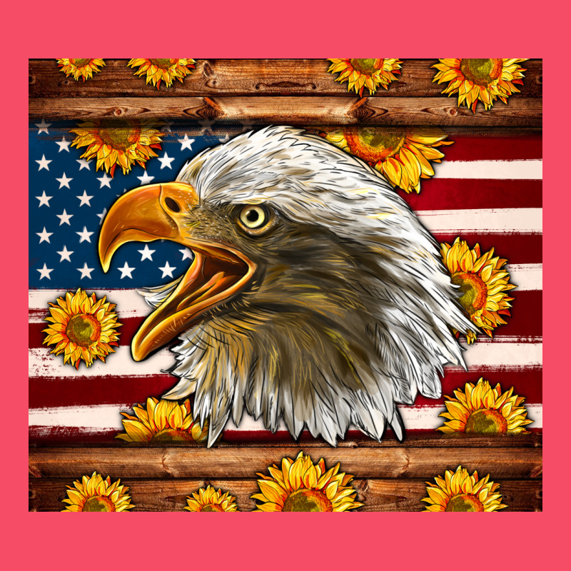 American Flag Eagle Tumbler Premium Sweatshirt by LillyAllenDesigns | Teevron