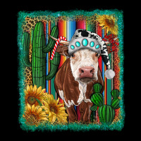 Western Christmas Cow Heavy Core Tee | Teevron