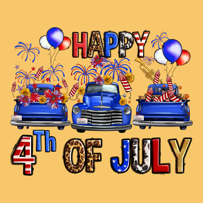 Western Hello Fourth Of July Trucks Vintage Hoodie by FaDigitalArtStudio | Teevron