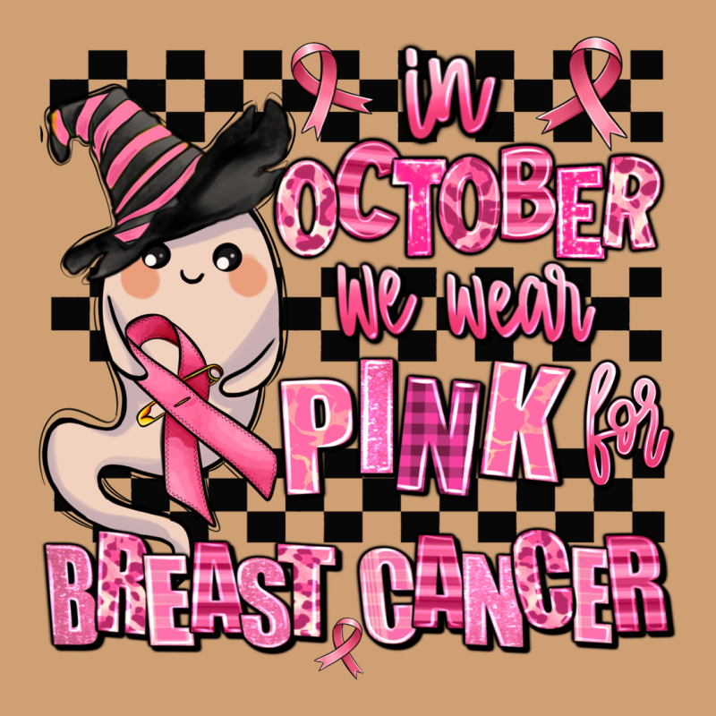 In October We Wear Pink For Breast Cancer Vintage Tee by AdoDesignShop | Teevron