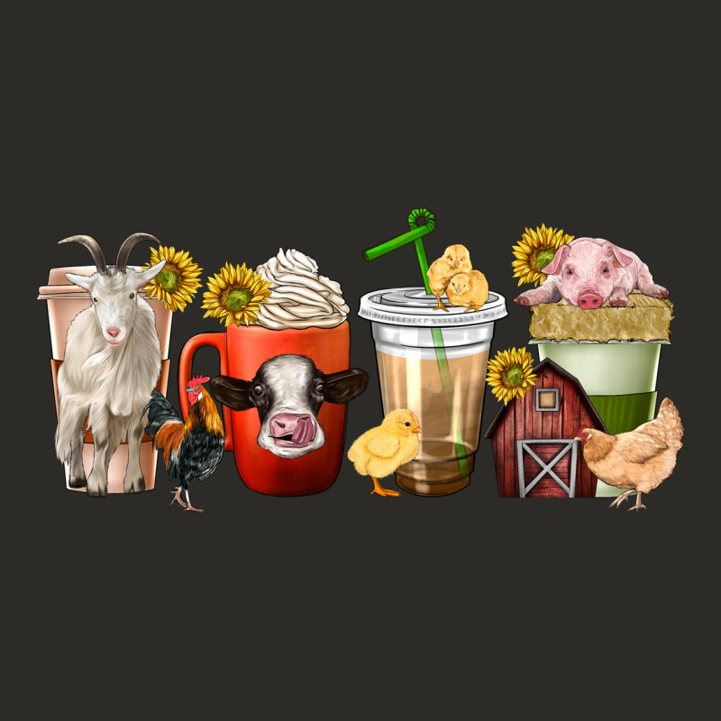 Farm Animals Coffee Cups Heavy Core Tee by texasbilliewilder | Teevron