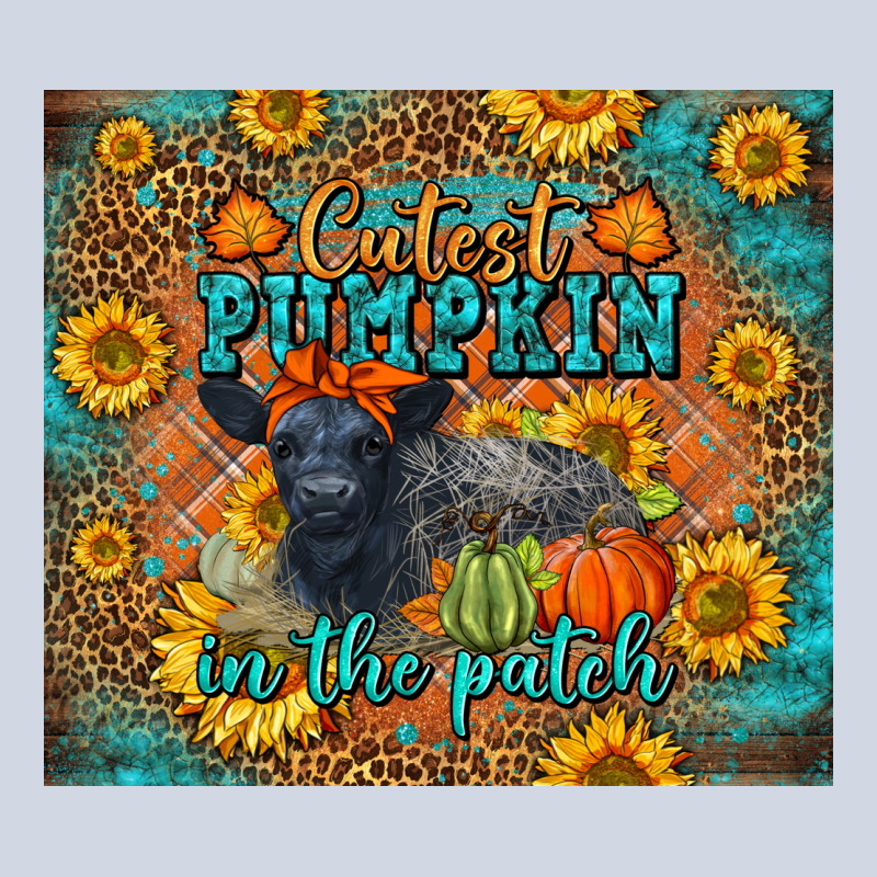Fall Cutest Pumpkin In The Patch Cute Cow Tumbler Premium Sweatshirt by LillyAllenDesigns | Teevron