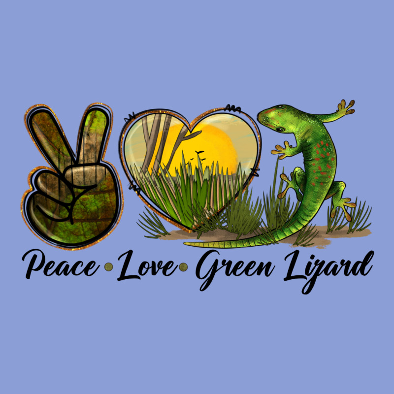 Peace Love Green Lizard Long Sleeve Tee by LillyAllenDesigns | Teevron