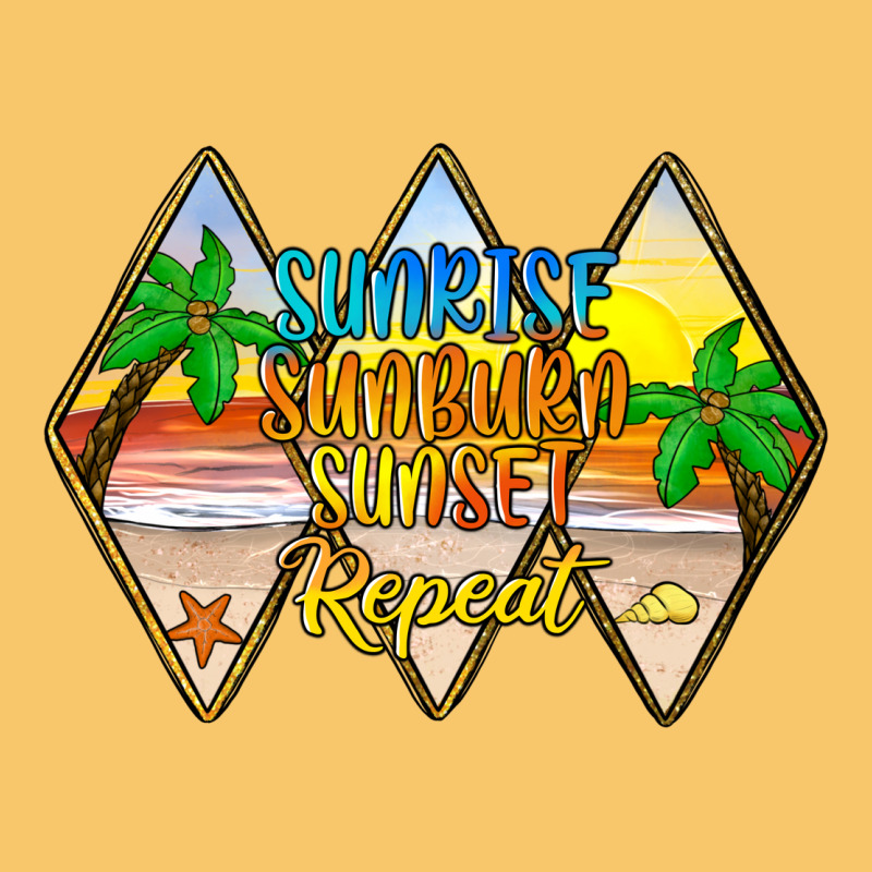 Sunrise Sunburn Sunset Repeat Vintage Hoodie by JahusDesignShop | Teevron