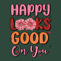Happy Looks Good On You Zipper Hoodie | Teevron