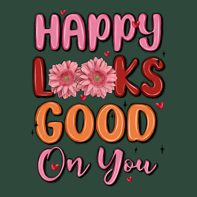 Happy Looks Good On You Zipper Hoodie by MaliasSmallBusiness | Teevron