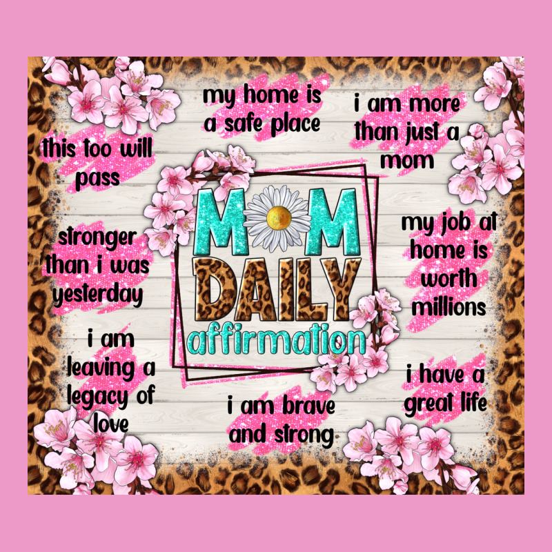 Mom Daily Affirmation Urban Hoodie by TumblerDesignByShophia | Teevron