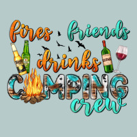 Fires Friends Drinks Camping Crew Heavy Core Tee | Teevron