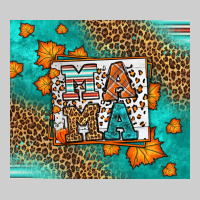 Fall Autumn Leopard Serape Mama Premium Sweatshirt | Teevron