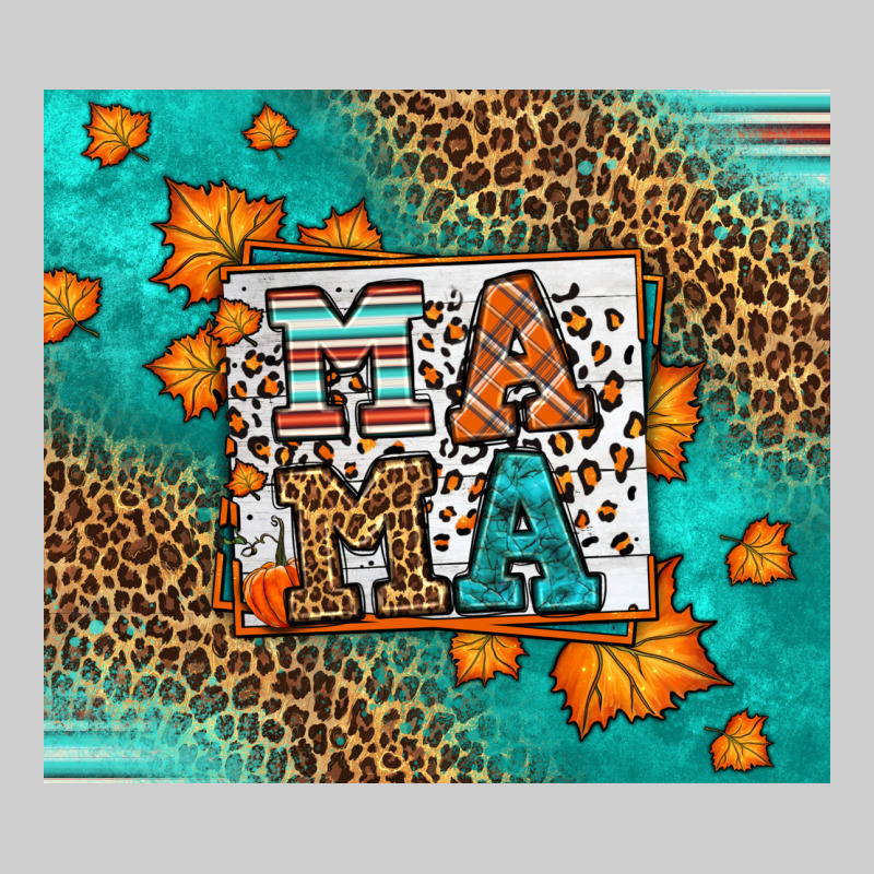 Fall Autumn Leopard Serape Mama Premium Sweatshirt by LillyAllenDesigns | Teevron