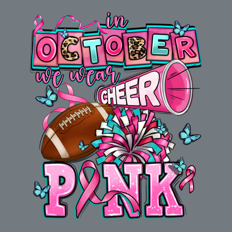 In October We Wear Cheer Pink Football Heavyweight Sweatshirt by AdoDesignShop | Teevron