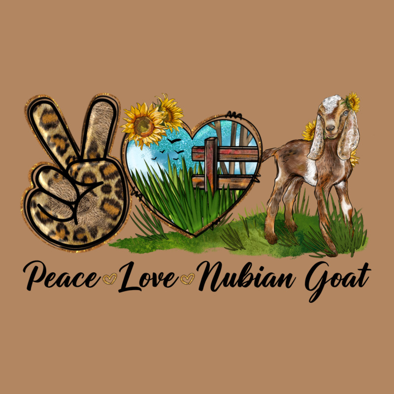 Peace Love Nubian Goat Long Sleeve Tee by LillyAllenDesigns | Teevron