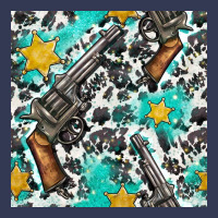 Western Gun And Sheriff Stars With Cowhide Seamless Pattern Heavyweight Hoodie | Teevron