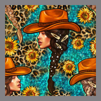 Western Girl Hair Clasp And Sunflower With Leopard And Glitter Seamles Heavyweight Hoodie | Teevron