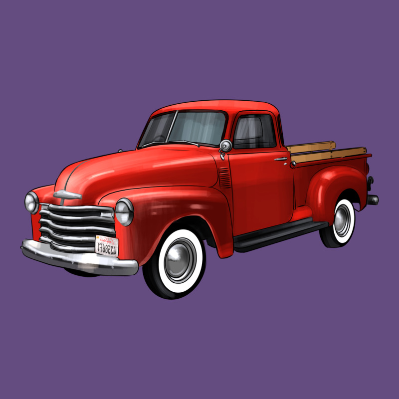 Western Red Truck Right 34 View Vintage Hoodie by FaDigitalArtStudio | Teevron