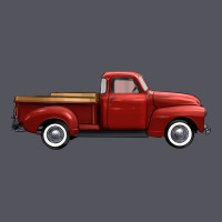 Western Red Truck Right Side View Vintage Hoodie | Teevron