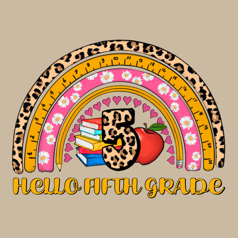 Back To School Rainbow Hello Fifth Grade Long Sleeve Tee by AdoDesignShop | Teevron