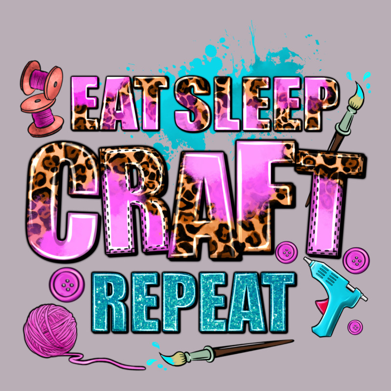 Eat Sleep Craft Repeat Vintage Tee by AdoDesignShop | Teevron