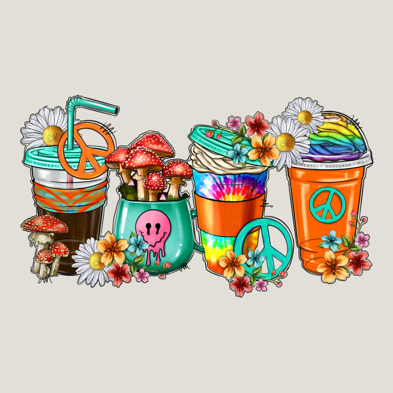 Hippie Coffee Cups Heavy Core Tee by texasbilliewilder | Teevron