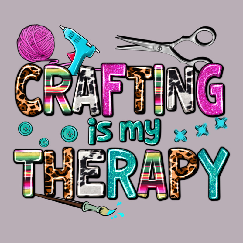 Crafting Is My Therapy Vintage Tee by AdoDesignShop | Teevron