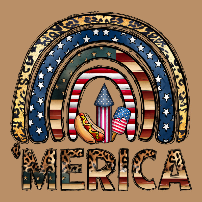 Merica Rainbow Vintage Hoodie by CowhideDigitalArt | Teevron