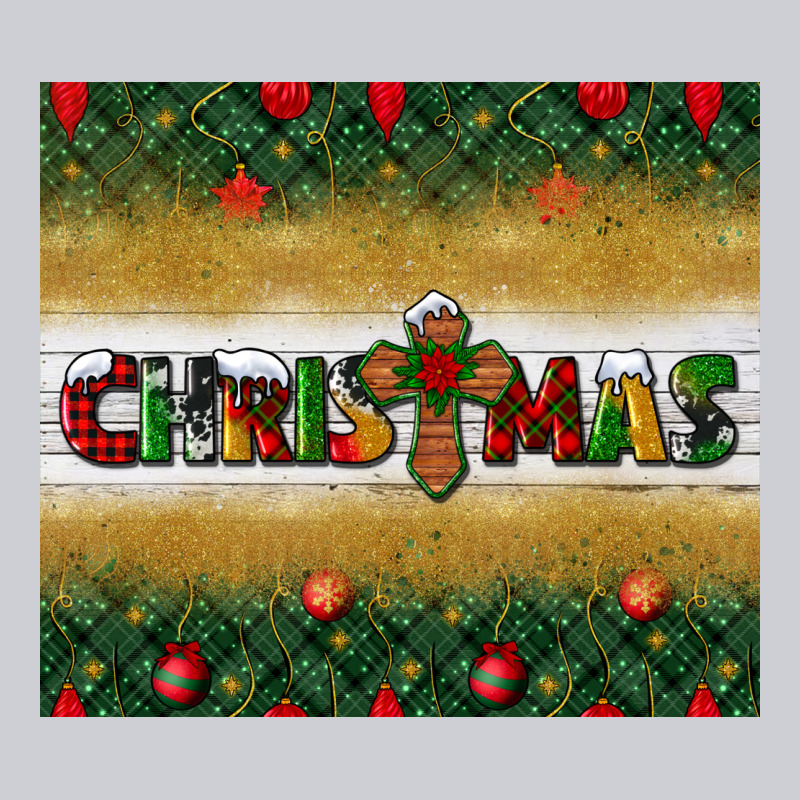 Christmas With Cross Heavyweight Sweatshirt by BundleAndBundleShop | Teevron