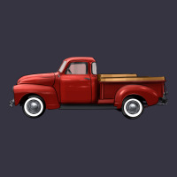 Western Red Truck Right Side View Vintage Hoodie | Teevron