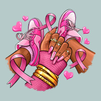 Breast Cancer Afro Girl Sneakers Heavy Core Tee | Teevron